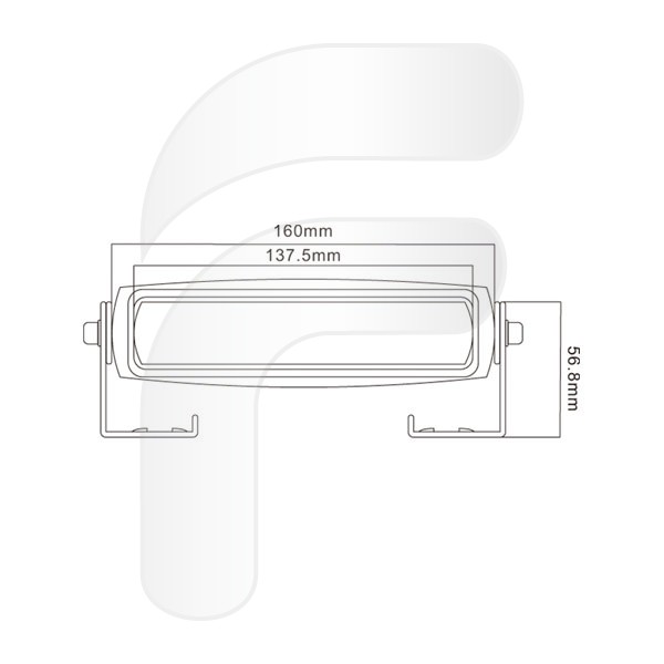 BLUE CIRCULATION CONTOUR HEADLIGHT LED 10/80V 6LED